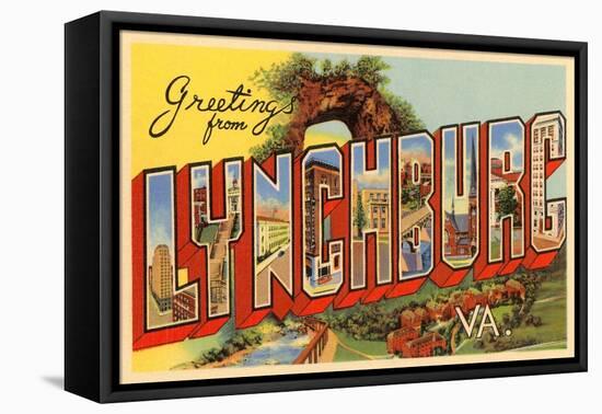 Greetings from Lynchburg, Virginia-null-Framed Stretched Canvas