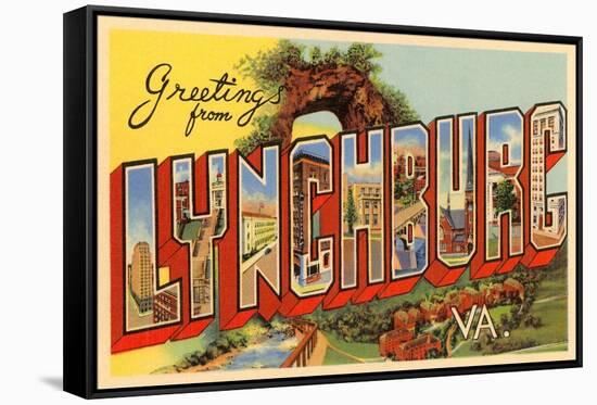 Greetings from Lynchburg, Virginia-null-Framed Stretched Canvas