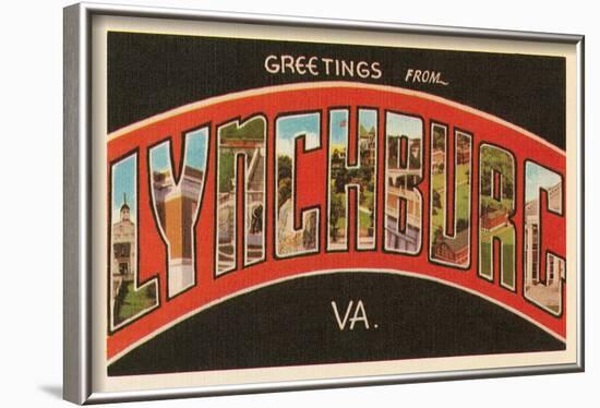 Greetings from Lynchburg, Virginia-null-Framed Art Print