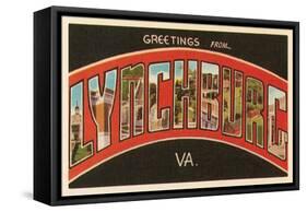 Greetings from Lynchburg, Virginia-null-Framed Stretched Canvas