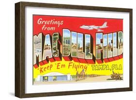 Greetings from Macdill Field, Florida-null-Framed Art Print