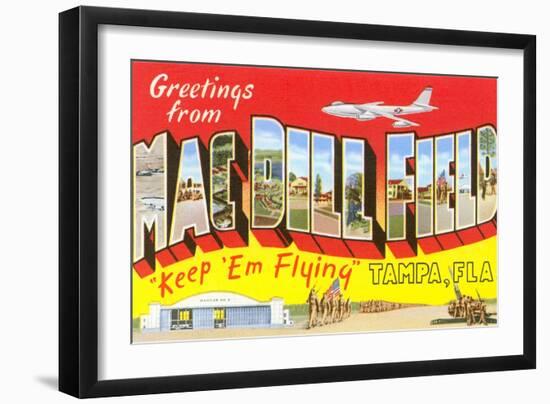 Greetings from Macdill Field, Florida-null-Framed Art Print