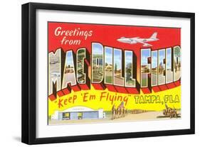 Greetings from Macdill Field, Florida-null-Framed Art Print