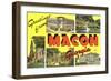 Greetings from Macon, Georgia-null-Framed Art Print