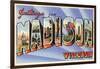 Greetings from Madison, Wisconsin-null-Framed Art Print