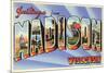 Greetings from Madison, Wisconsin-null-Mounted Premium Giclee Print