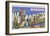 Greetings from Madison, Wisconsin-null-Framed Art Print