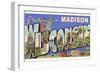 Greetings from Madison, Wisconsin-null-Framed Art Print