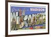 Greetings from Madison, Wisconsin-null-Framed Art Print