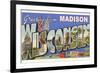 Greetings from Madison, Wisconsin-null-Framed Art Print