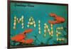 Greetings from Maine, Lobster-null-Framed Premium Giclee Print