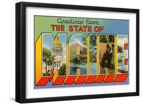 Greetings from Maine-null-Framed Art Print