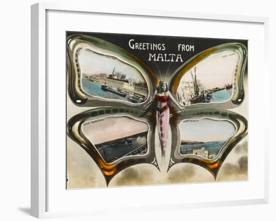 Greetings from Malta-null-Framed Photographic Print