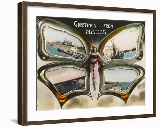 Greetings from Malta-null-Framed Photographic Print