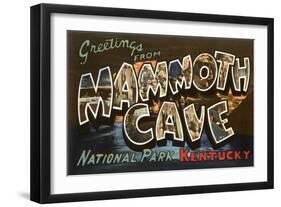Greetings from Mammoth Cave, Kentucky-null-Framed Art Print