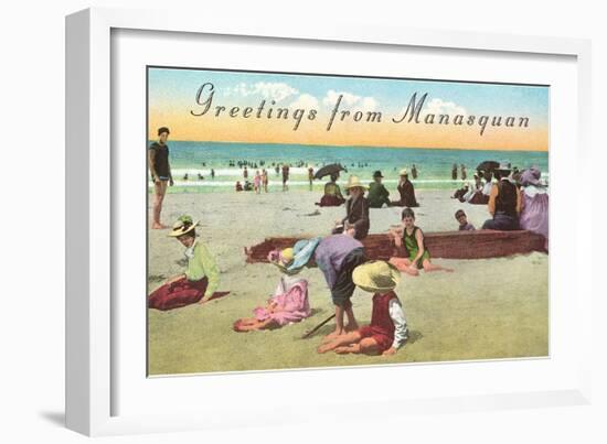 Greetings from Manasquan, New Jersey-null-Framed Art Print