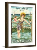 Greetings from Manasquan, New Jersey-null-Framed Art Print