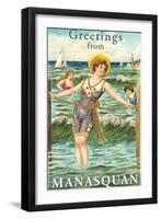 Greetings from Manasquan, New Jersey-null-Framed Art Print