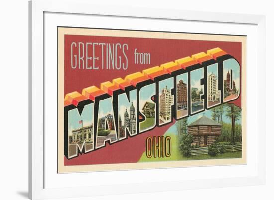 Greetings from Mansfield, Ohio-null-Framed Art Print