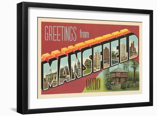 Greetings from Mansfield, Ohio-null-Framed Art Print