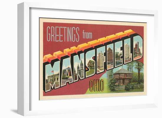 Greetings from Mansfield, Ohio-null-Framed Art Print