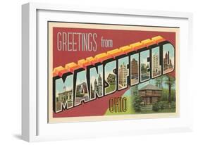 Greetings from Mansfield, Ohio-null-Framed Art Print