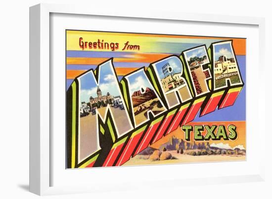 Greetings from Marfa, Texas-null-Framed Art Print