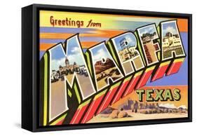 Greetings from Marfa, Texas-null-Framed Stretched Canvas