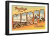 Greetings from Marfa, Texas-null-Framed Art Print