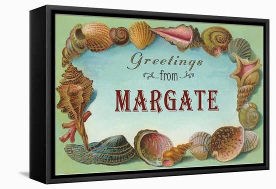 Greetings from Margate, New Jersey-null-Framed Stretched Canvas