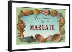 Greetings from Margate, New Jersey-null-Framed Art Print