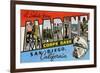 Greetings from Marine Corps., San Diego, California-null-Framed Premium Giclee Print