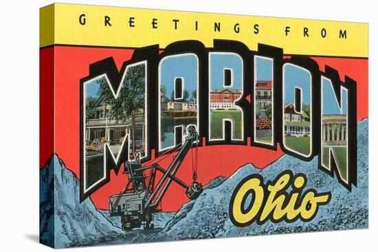 Greetings from Marion, Ohio-null-Stretched Canvas