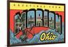 Greetings from Marion, Ohio-null-Framed Art Print