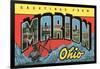 Greetings from Marion, Ohio-null-Framed Art Print