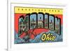 Greetings from Marion, Ohio-null-Framed Art Print