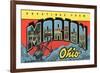 Greetings from Marion, Ohio-null-Framed Art Print