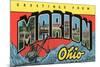 Greetings from Marion, Ohio-null-Mounted Art Print