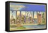 Greetings from Maryland-null-Framed Stretched Canvas