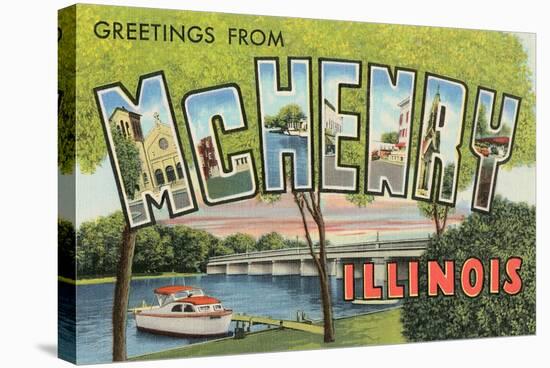 Greetings from Mchenry, Illinois-null-Stretched Canvas