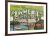 Greetings from Mchenry, Illinois-null-Framed Premium Giclee Print