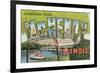 Greetings from Mchenry, Illinois-null-Framed Premium Giclee Print