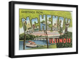 Greetings from Mchenry, Illinois-null-Framed Art Print