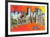 Greetings from Meadville, Pennsylvania-null-Framed Premium Giclee Print