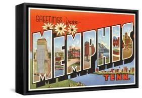 Greetings from Memphis, Tennessee-null-Framed Stretched Canvas