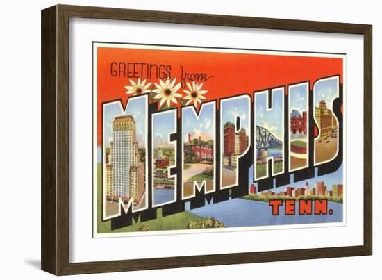 Greetings from Memphis, Tennessee-null-Framed Art Print