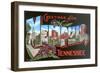 Greetings from Memphis, Tennessee-null-Framed Art Print