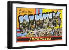 Greetings from Memphis, Tennessee-null-Framed Art Print