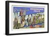 Greetings from Menomonee Falls-null-Framed Premium Giclee Print