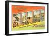 Greetings from Miami and Miami Beach, Florida-null-Framed Giclee Print